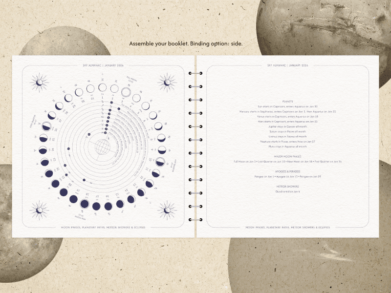 Sky Almanac 2026 (Light Edition)