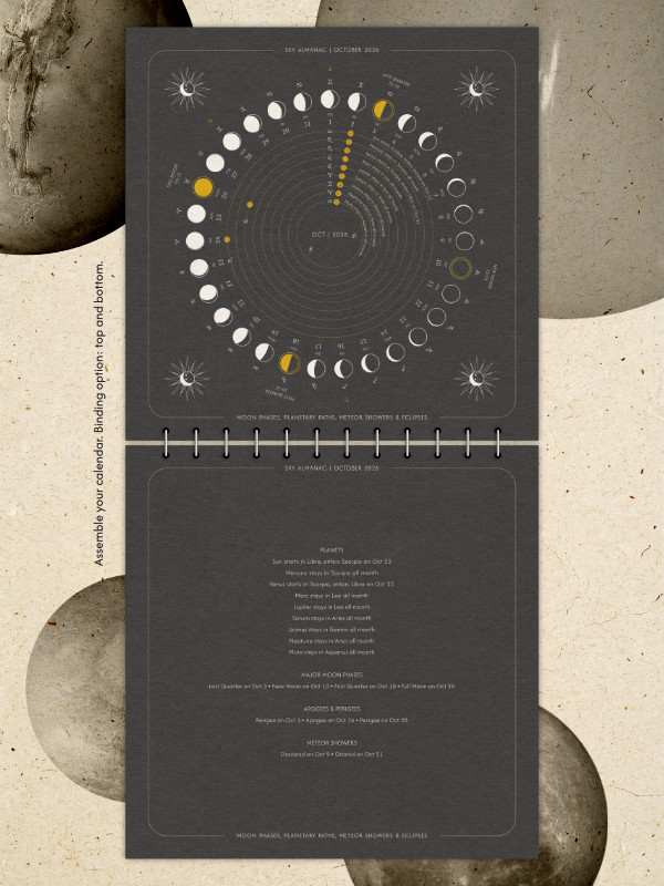 Sky Almanac 2026 (Dark Edition)